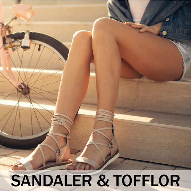 Våra sandaler och tofflor för damer